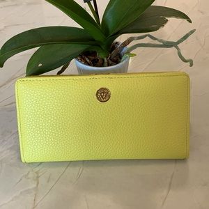 Anne Klein Yellow Snap Closure Wallet